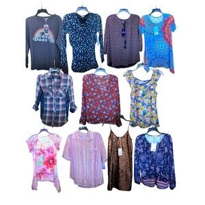 11 Pc NEW Reseller Lot Woman's size Small Clothing Cute Summer Fall Tops Shirts